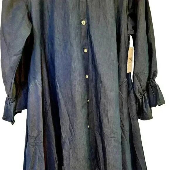 Step in Style Women's Dark Wash Cotton/Poly Denim Dress NEW - Picture 13 of 13